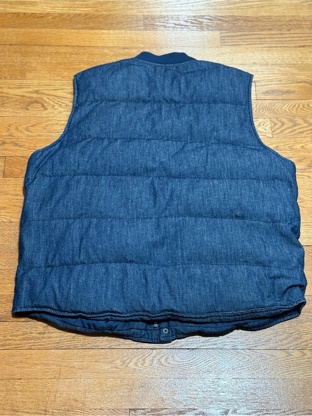 Levi's Navy Blue Quilted Denim Puffer Vest - Picture 6 of 11